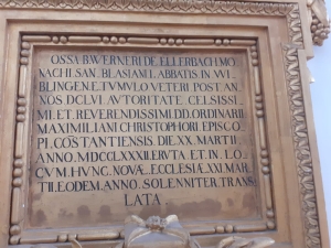 Epitaph Abt Werner